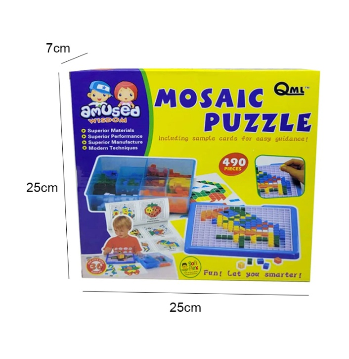 Puzzle Mosaico 490(3 ,4,5,6,7) años