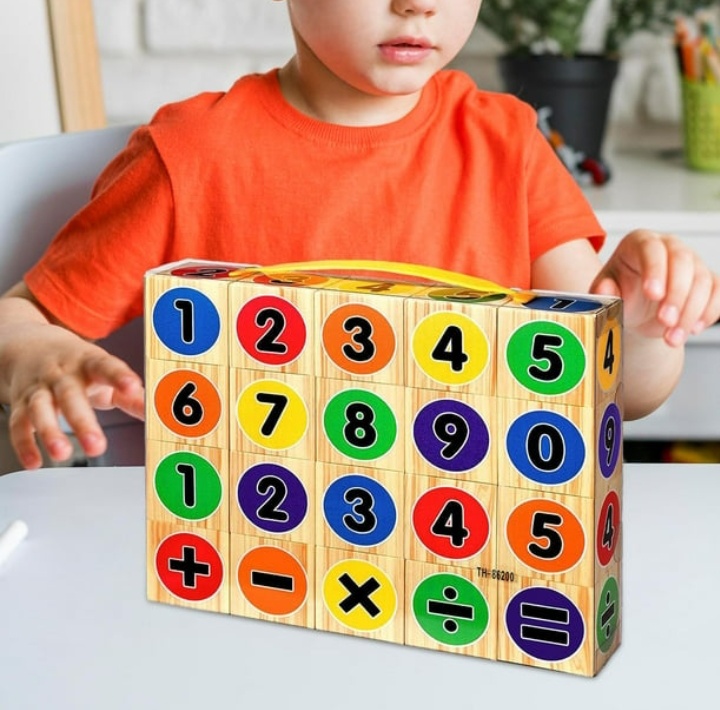 Juego  de Dados numéricos (3,4,5,6,7años) ,)
