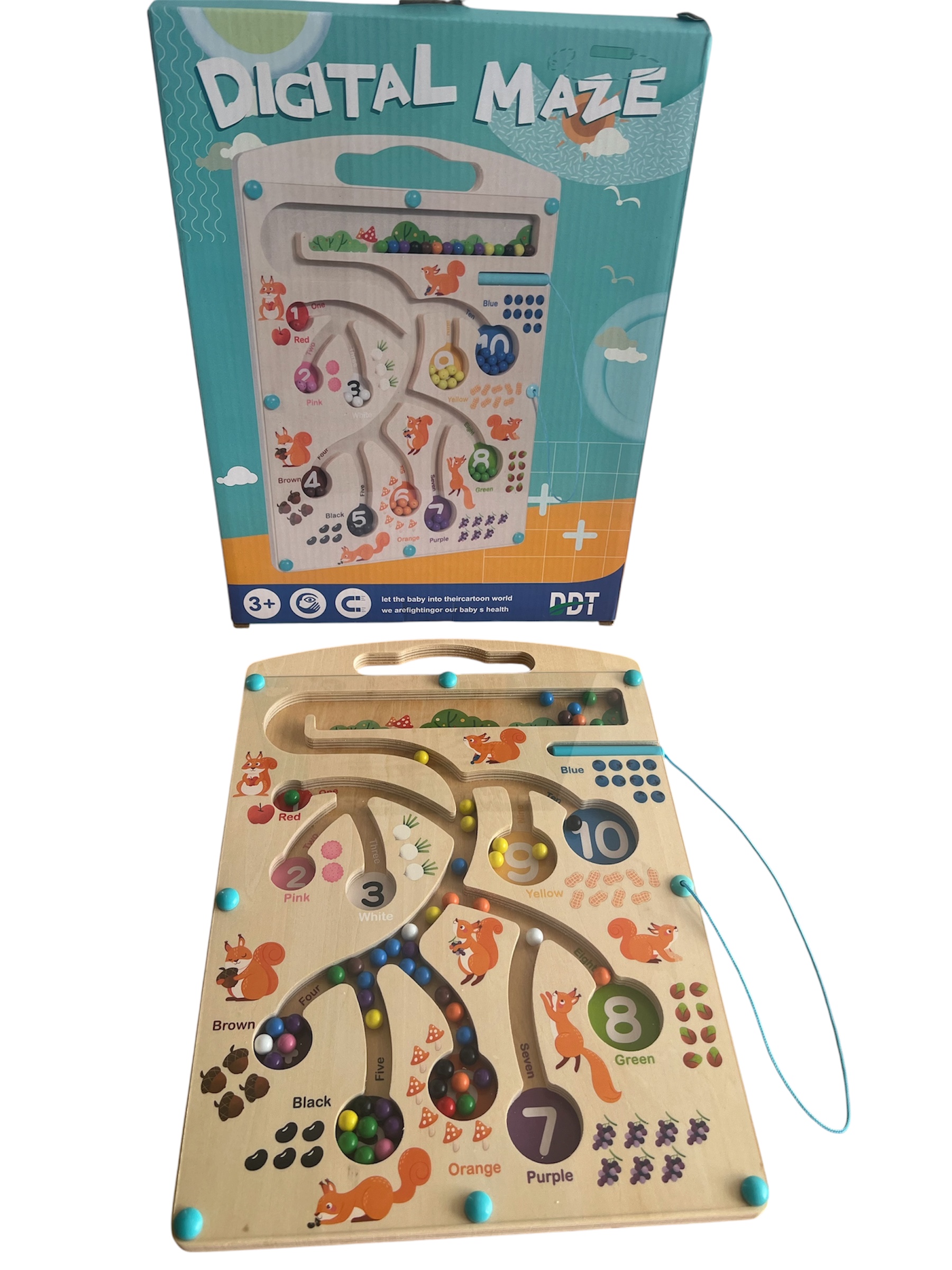 Laberinto imantado Numeros(2,3,4,5 años)