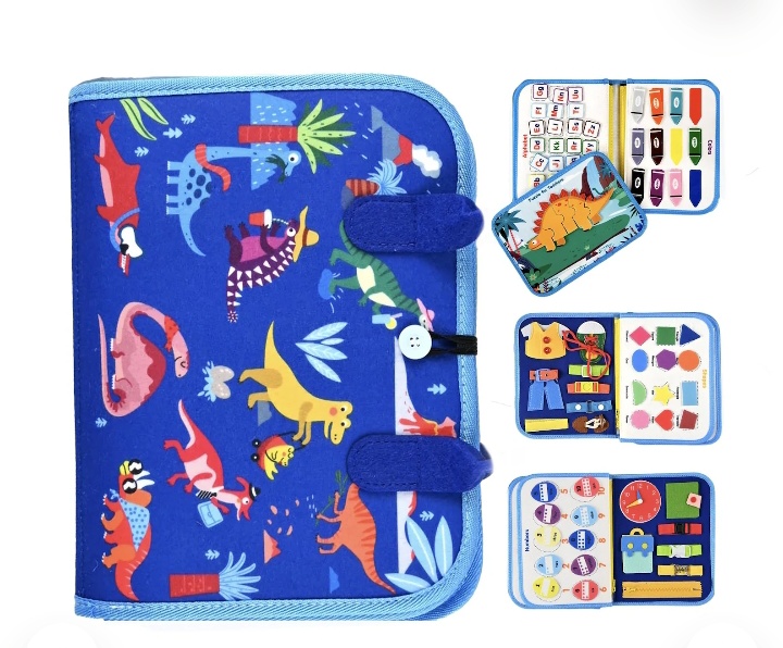 Maleta sensorial Dino Montessori de actividades (2,3,4,5)