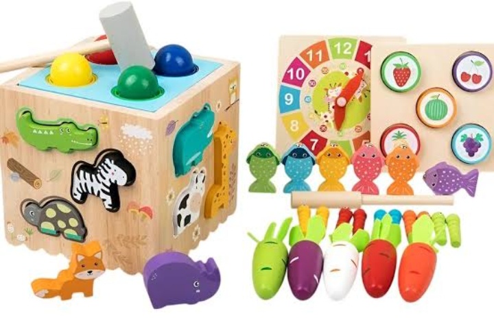 Cubo Montessori multifuncional 8 en 1(2,3,4,5)