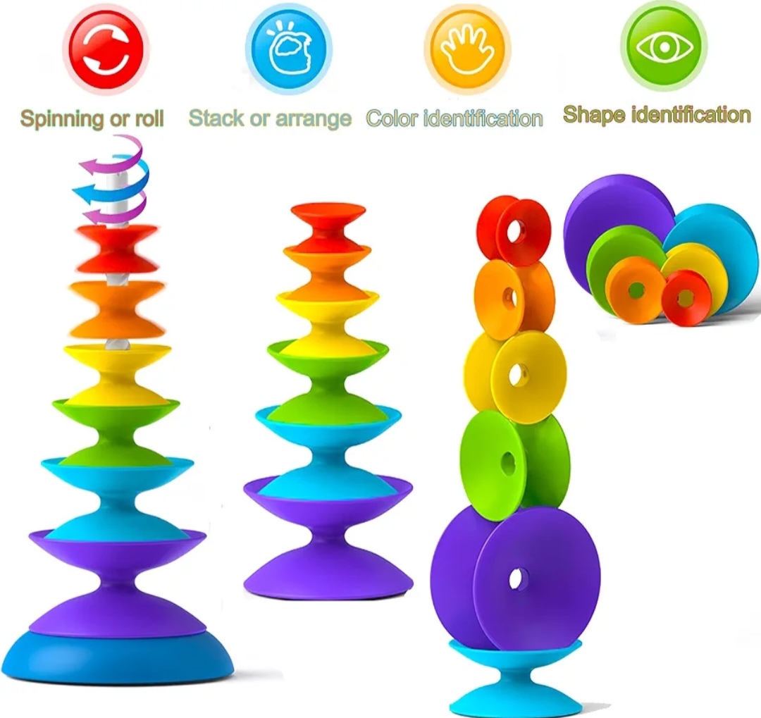 Aro apilable educativo arcoiris