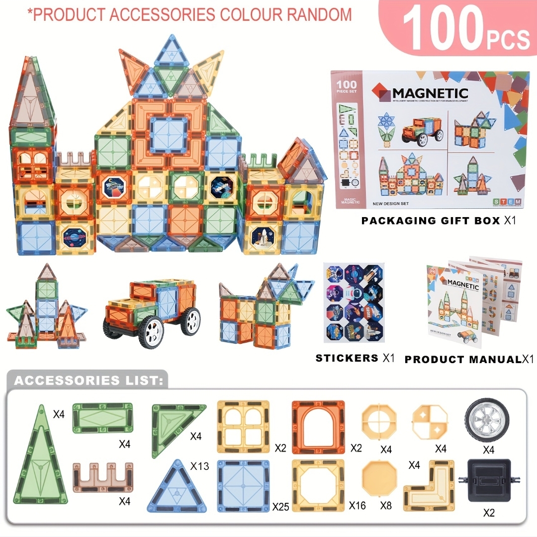 Bloques imantados 100 pcs
