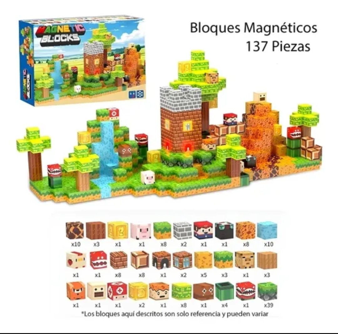 Cubos imantados mario 137 pcs