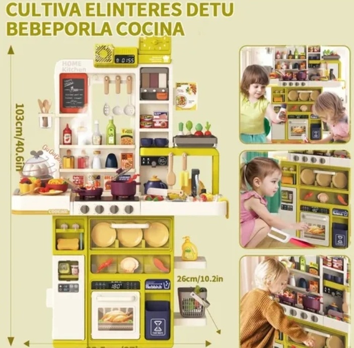 Cocina interactiva relialista 118 piezas