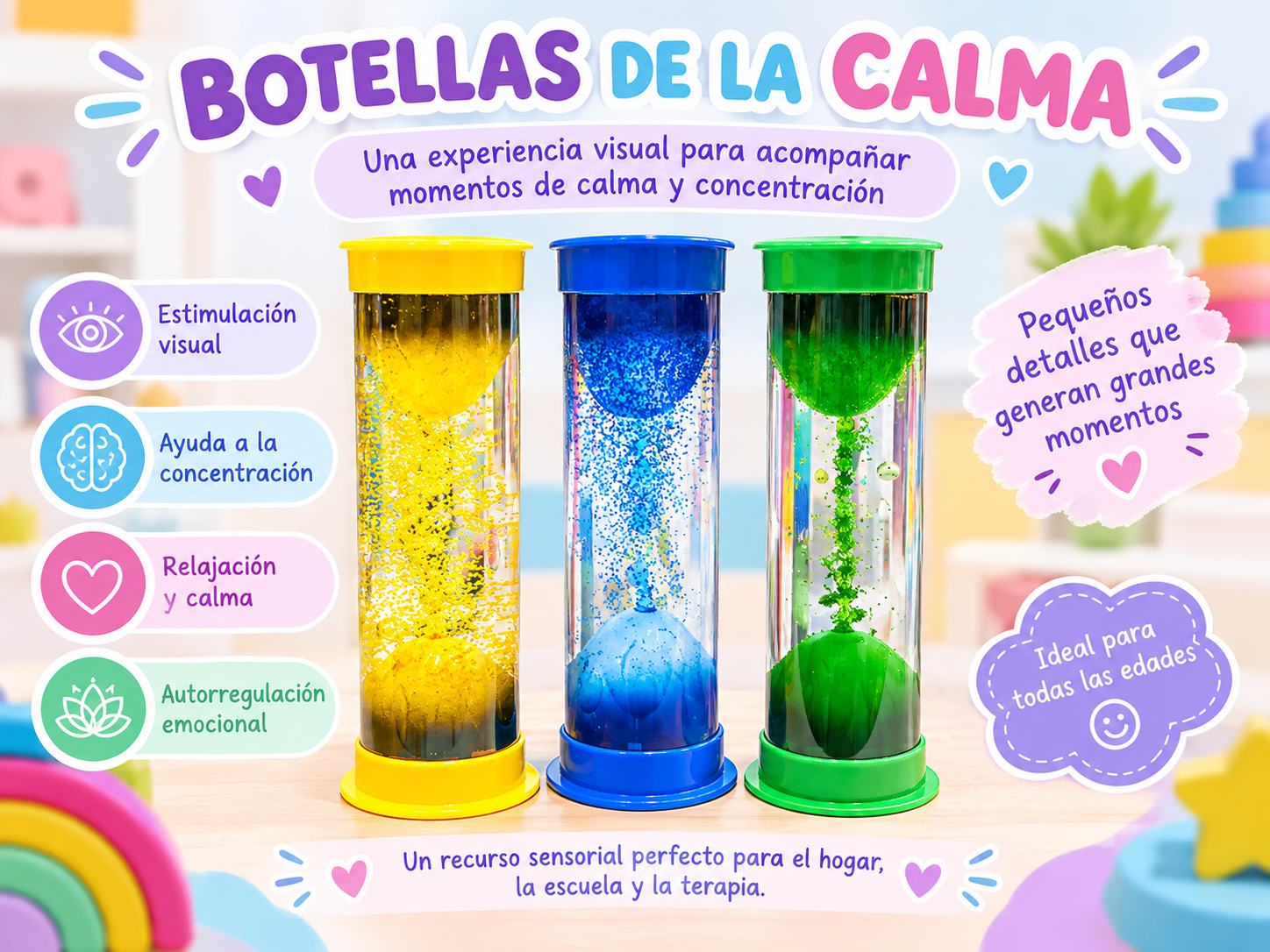 Botella de la calma volcán grande 