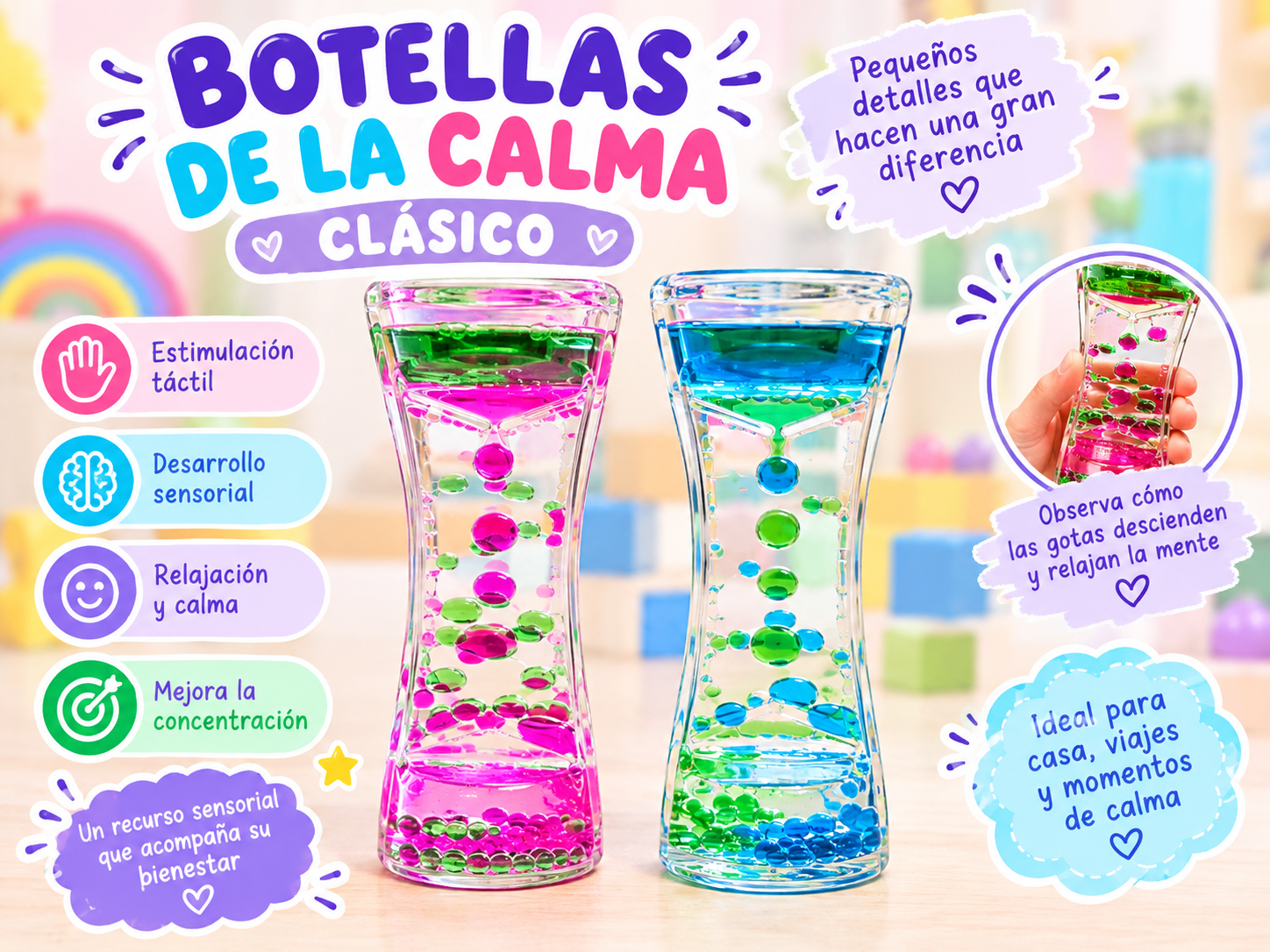 Botellas de la calma clásico 